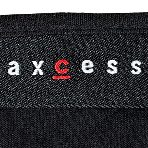 Axcess size medium black with sequins on front, solid black on back tank top - Picture 15 of 15